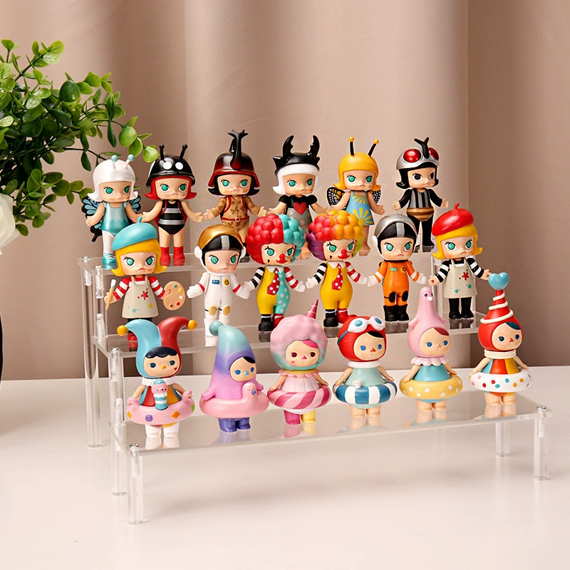 Acrylic Display Stand Jasmine, multi-layer transparent organizer for figures, wallets