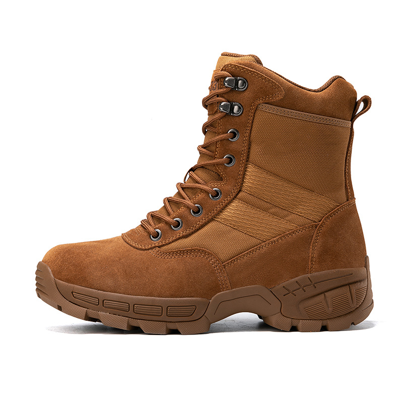 Nuevas botas tácticas para hombres, zapatos de entrenamiento resistentes al desgaste para senderismo al aire libre, botas de combate altas transfronterizas Magnum para hombres negros