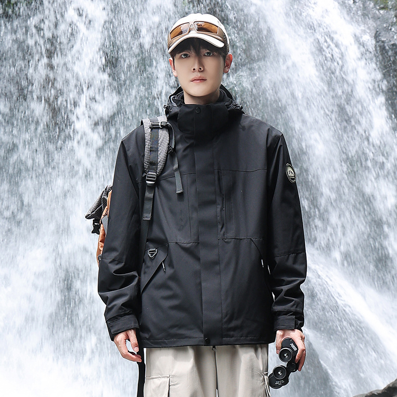 【极境雨】户外三合一冲锋衣防风防雨登山服男女宽松休闲夹克外套|undefined