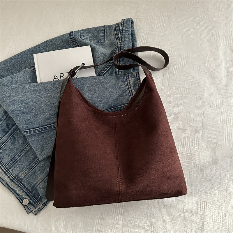 Pazy viento de gran capacidad 2024 nuevo simple hombro brazo bolso de mano retro viaje bolsa de mano