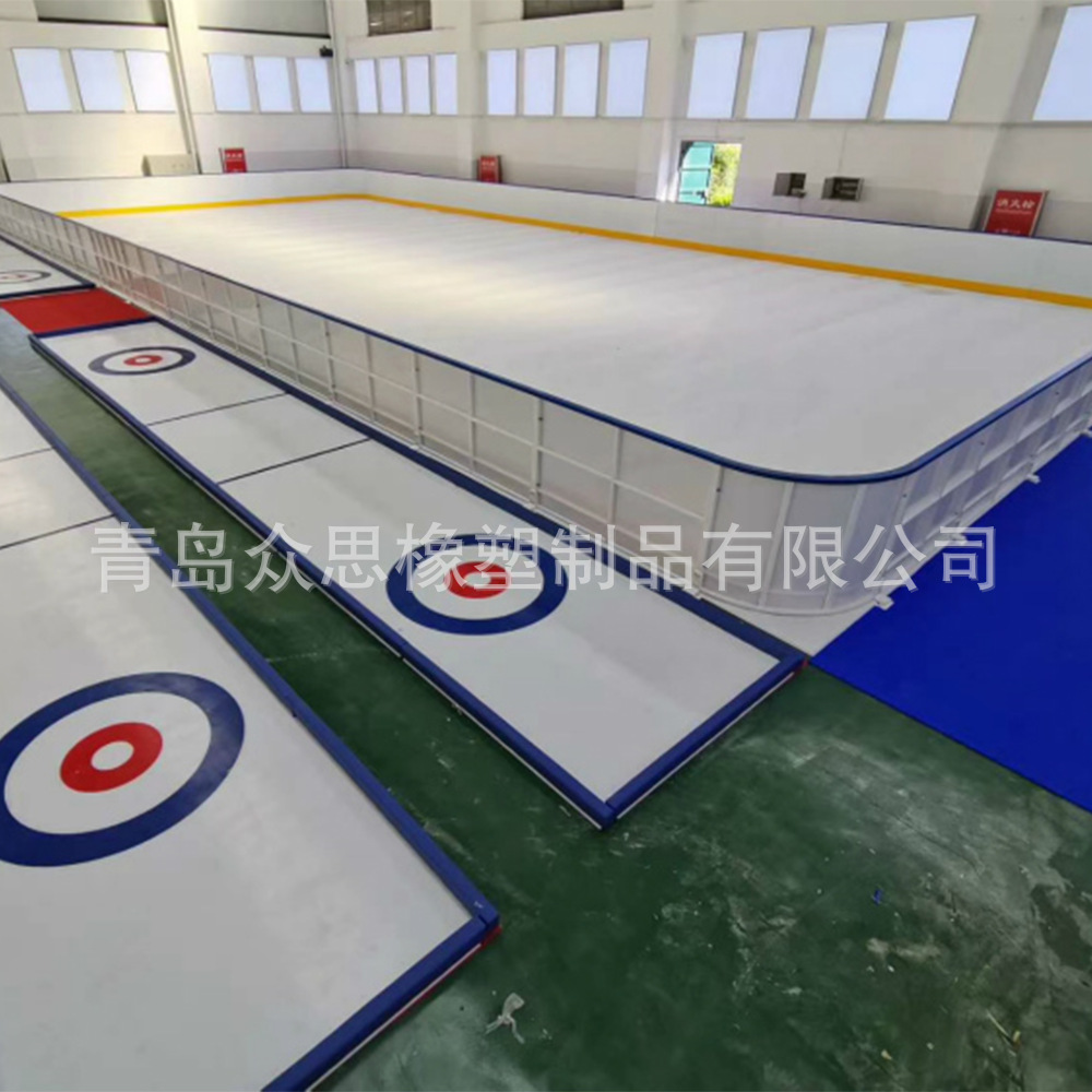 室内户外可拆式仿真冰场围栏 护板 滑冰场地板