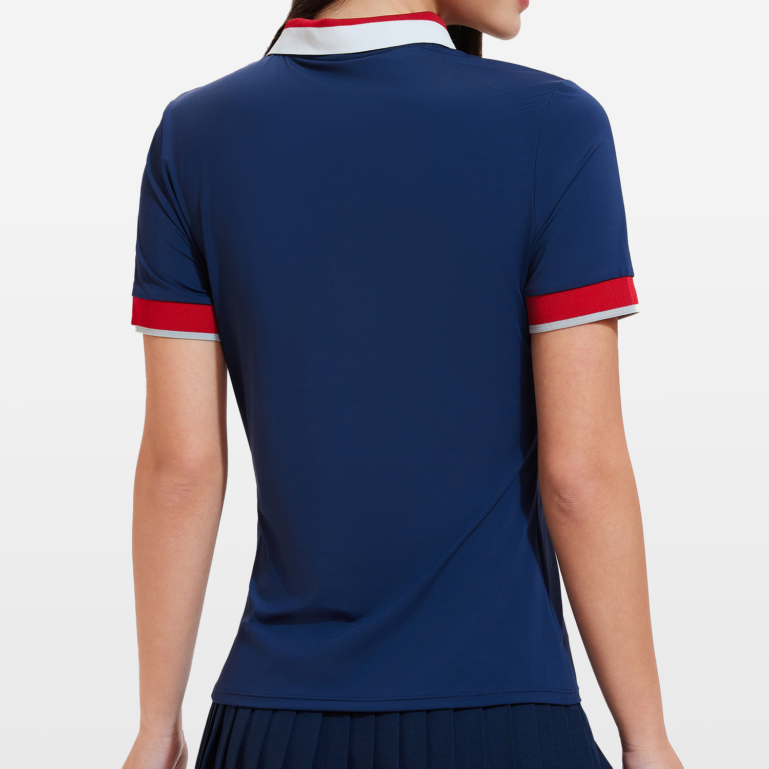 Camiseta deportiva de nuevo estilo de verano para mujer, camiseta de fitness delgada y transpirable, camiseta de polo de manga corta de tenis y golf de alta gama