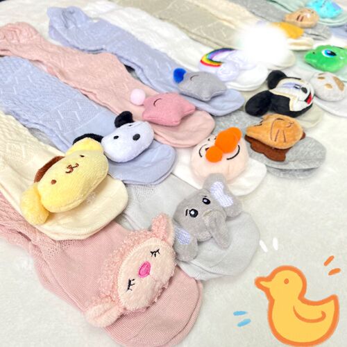Summer thin baby over-the-knee long breathable mesh anti-mosquito socks baby cartoon three-dimensional cute ins doll socks