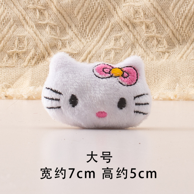 かわいいケイティぬいぐるみペンダント KT 猫ヘアアクセサリーゴムバンドヘアピン人形 DIY 服靴下帽子アクセサリー|undefined