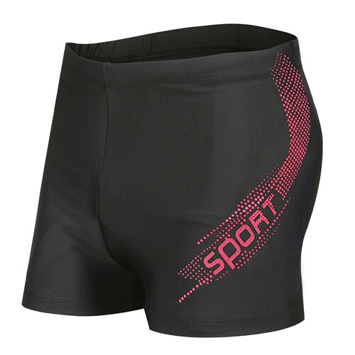 Men's boxer swimming trunks men's three-point sports tight fashion swimming trunks equipment men's swimsuit printed swimming trunks