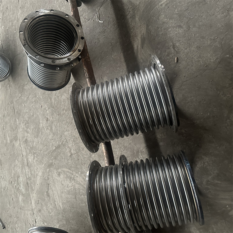 厂家批发煤矿抽瓦斯用金属软管304不锈钢法兰式衬四氟金属波纹管