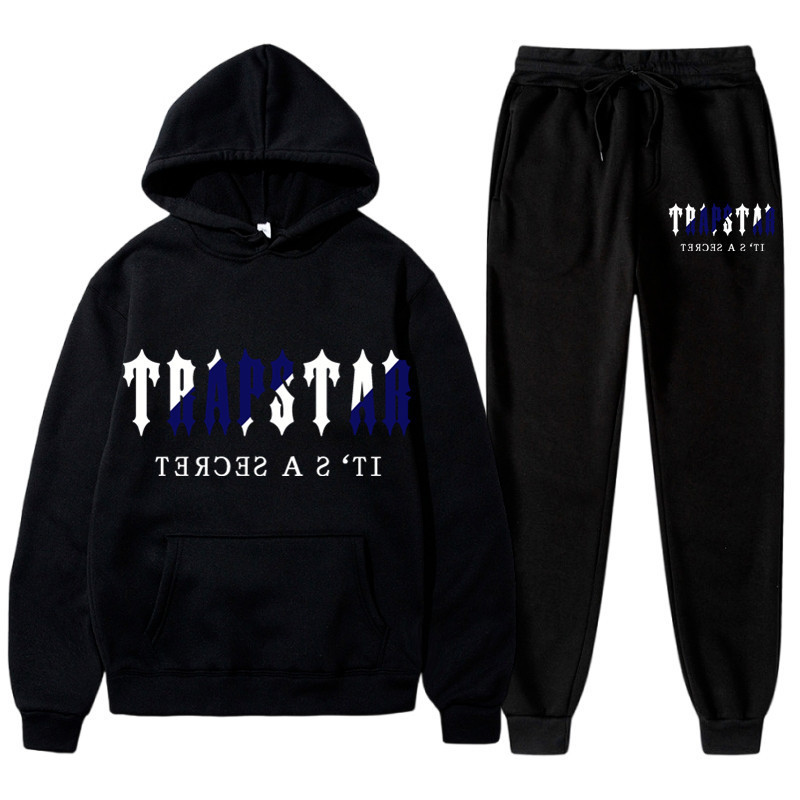 Men's Fashion Trendy Casual Sweatshirt Set Printed Long Pants Casual Sports Sweatpants Men's Cross-Border Supply