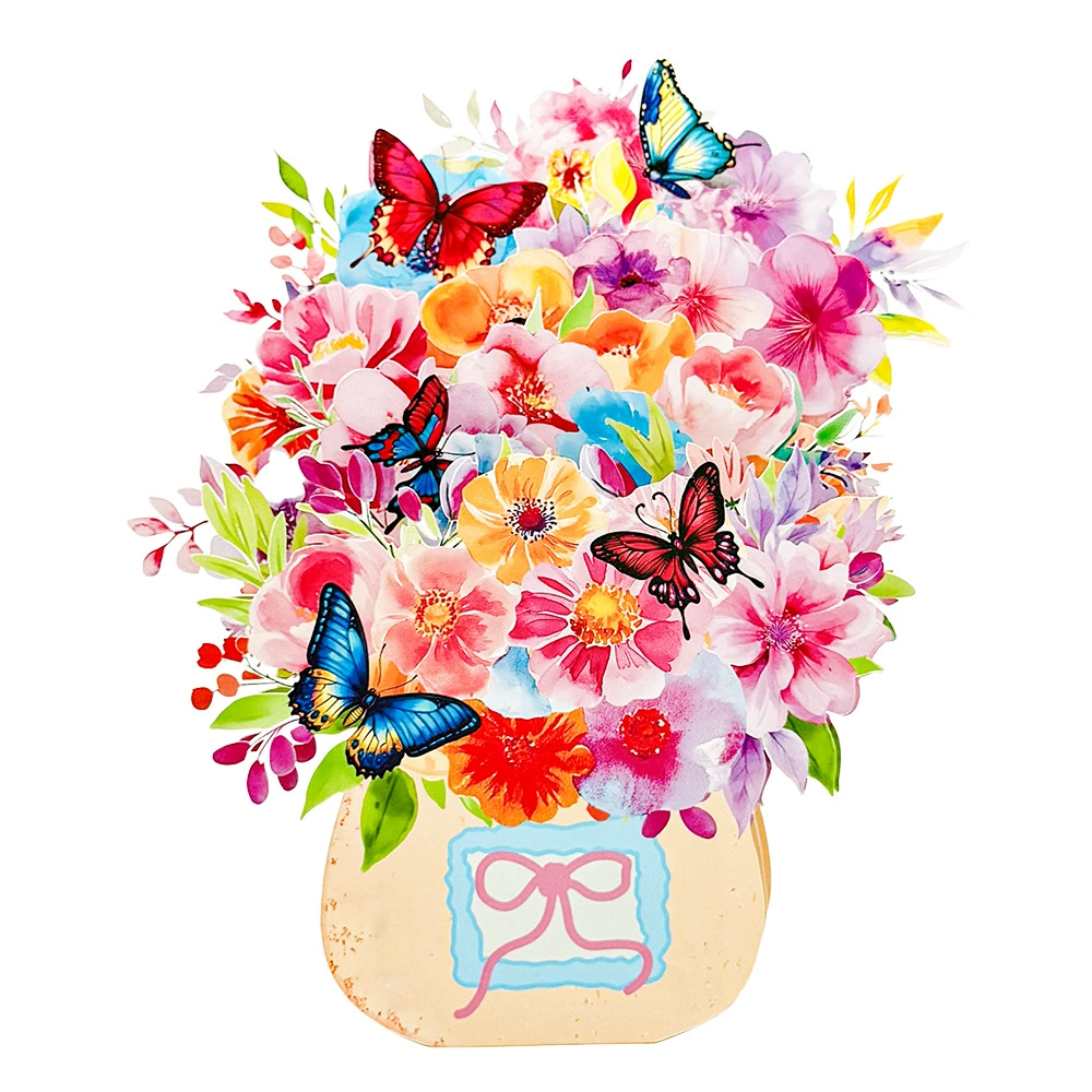 Three dimensional design postcard for mother's day for St. Valentine's Day, Amazon, in 3d format