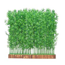 仿真竹子落地公司酒店屏风隔断客厅遮挡屏风装饰室内外假竹子隔断