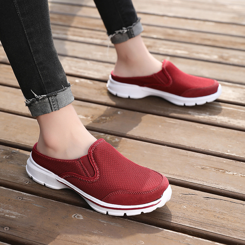 Scarpe casual donna in mesh senza lacci basse leggere_voghion.com