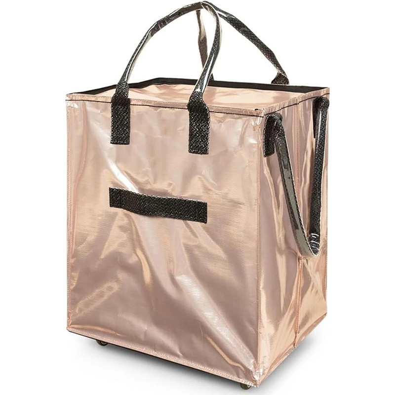 Wholesale reusable wheels shopping trolley foldable trolley handbag wheel shopping bag