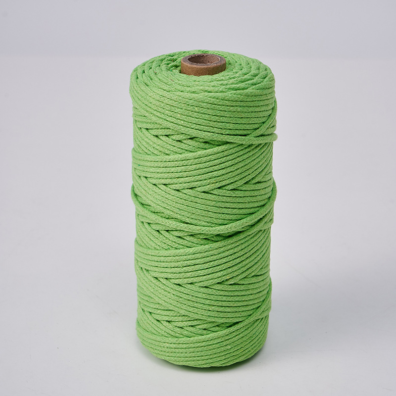 Cuerda de algodón con núcleo de 3mm, ropa de bricolaje, decoración de textiles para el hogar, cordón de algodón, cuerda tejida, tapicería de color, cuerda de algodón con corazón