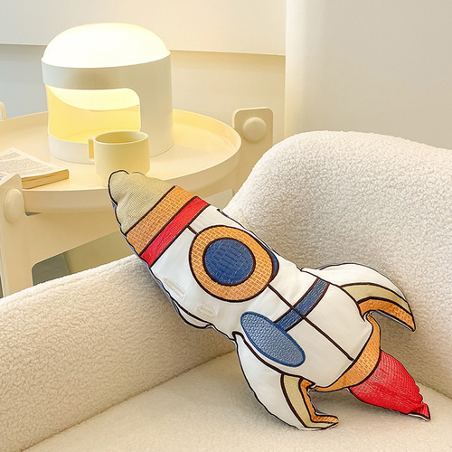 100 count cotton long-staple cotton children's four-piece set of pure cotton boys cute cartoon astronaut embroidered bedding 4