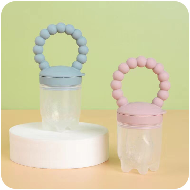 Suplemento de alimentos para bebés mordedor de silicona de calidad alimentaria bolsa de alimentos de frutas y verduras bebé mordedura de palo fruta pezón