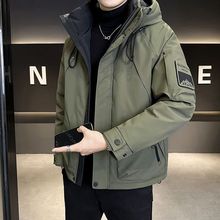 男士羽绒服冬季加厚2025新款潮牌高级感休闲防寒服连帽工装外套