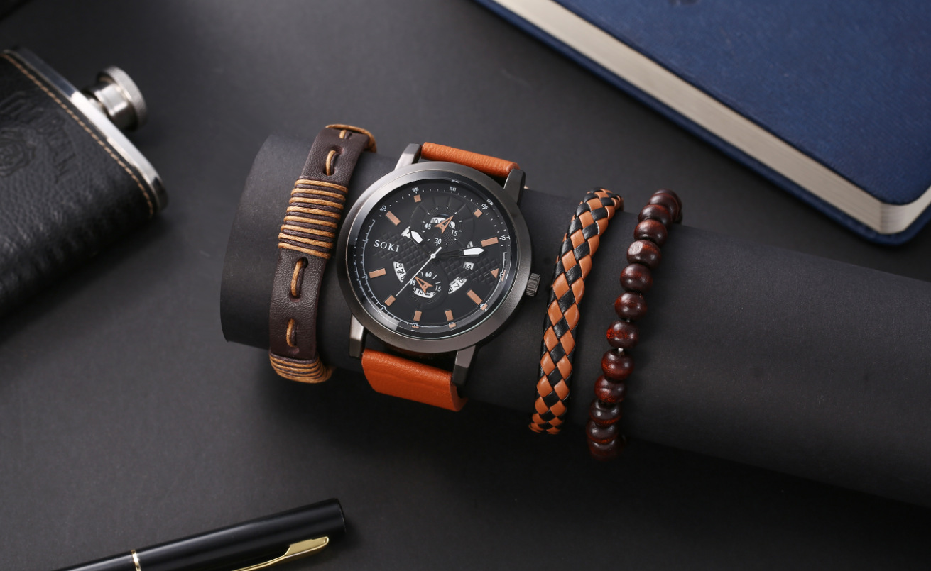 Nuevos hombres de negocios de aleación reloj de cuarzo s joyería traje SOKI reloj de moda AliExpress deseo al por mayor