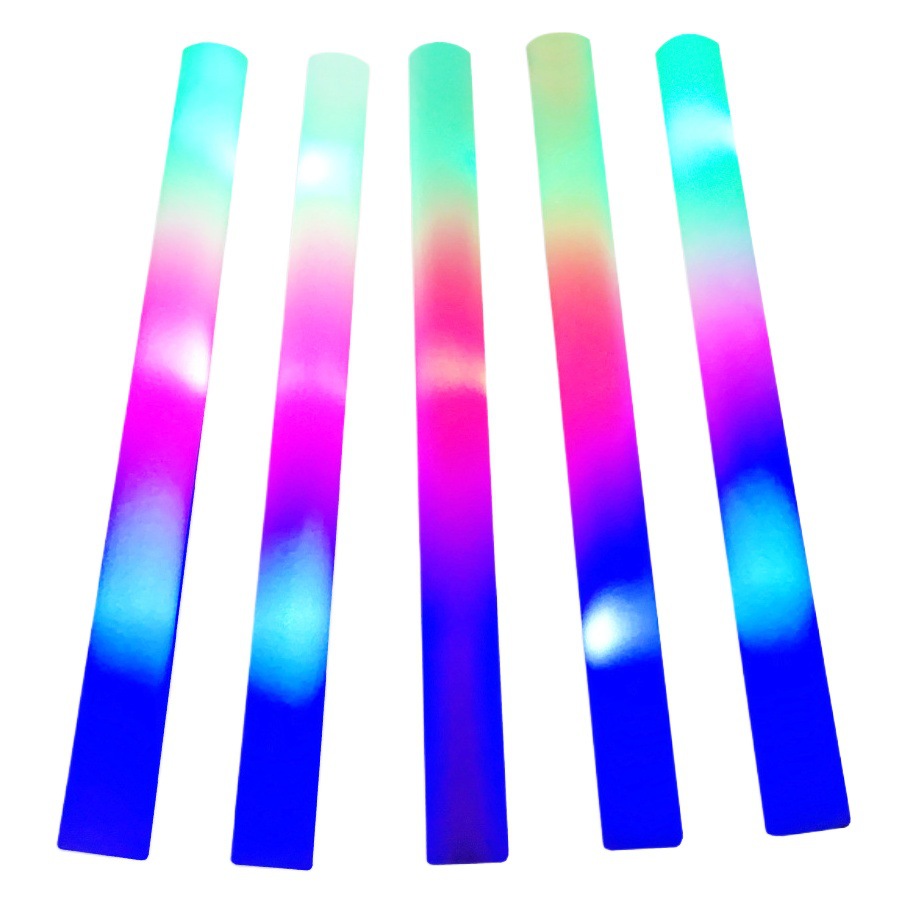 Handheld Concert Glow Sticks, Large Party Cheering Sticks, Wholesale Colorful Sponge Atmosphere Disposable Glow Sticks