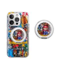 アップル16promax新年女子iPhone携帯ケース15レゴマリオ14pm水凝固ケースを適用