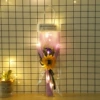 Sunflower+1 rose [Purple] Gift bag with lights