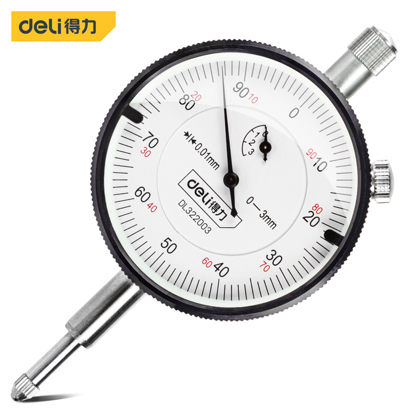 品牌授权 Deli/得力 百分表专业(银)0-2mm DL322003 DL322005