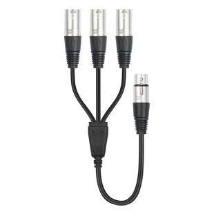 2Feet XLRĸ�D 3 XLR �� ���rһ���� һĸ�D���������L���l��0.6M