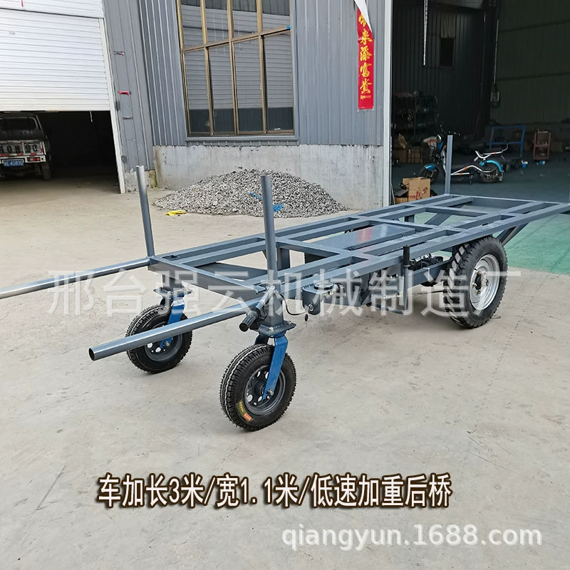 Четырехколесная фабрика бортовой тележки регулируя электрическую нагрузку 2 высокомощной тонны загрузки оборачиваемости мастерской и разгружать плоскую плиту нажима руки товаров