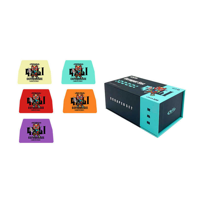 Herramienta de película de automóvil de su fuerza grueso y delgado conjunto de gradiente de cambio de color raspador conjunto de caja de tapón de película de costura de cierre spot transfronterizo image 8