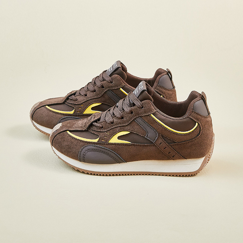 Zapatillas Forrest Gump de Plataforma para Mujer FSCL-605 de PU y Caucho Con Elevación para Uso Diario
