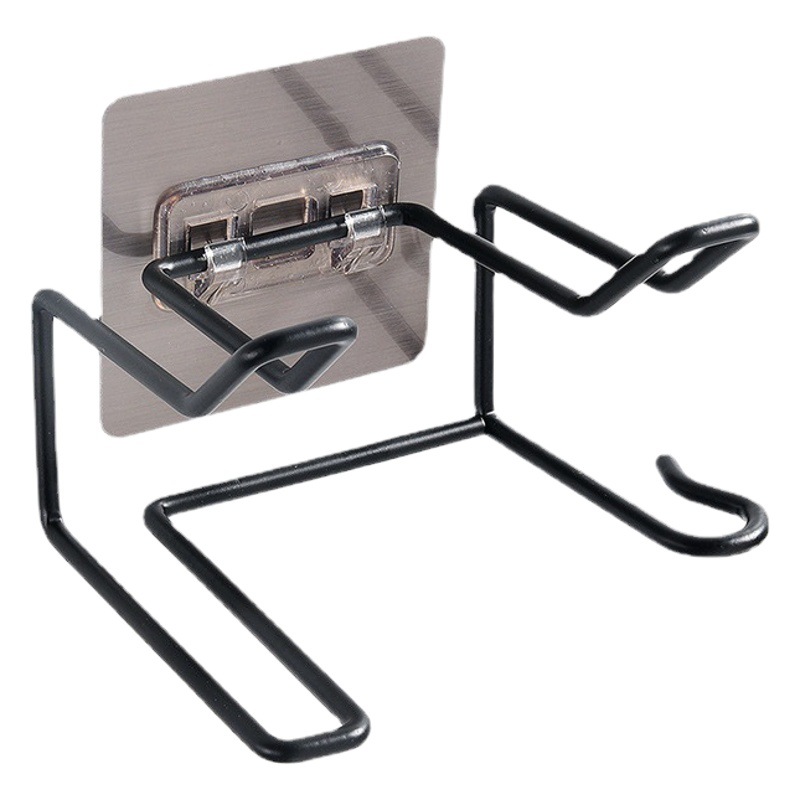 Factory Direct Sales Punch-Free Hair Dryer Rack Bathroom Storage Bathroom Wall-Mounted Hair Dryer Rack Toilet Storage Rack