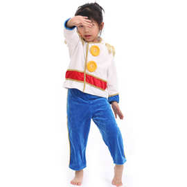 外贸新款万圣节儿童cos演出服节日表演服 王子童话故事角色扮演