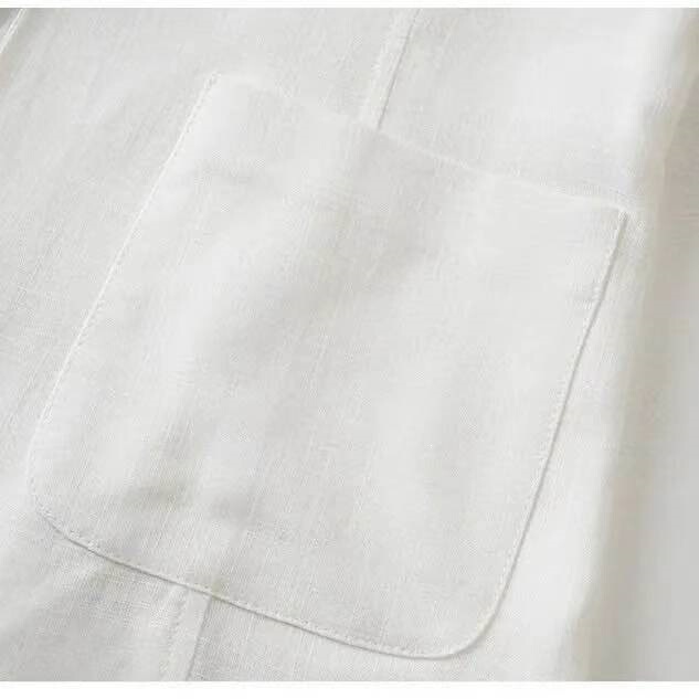 Short Summer Blazer for Women, Korean Style, Slim Fit, Plus Size, Three-Quarter Sleeves, Thin Casual Sun Protection Jacket Short Summer Blazer for Women, Korean Style, Slim Fit, Plus Size, Three-Quarter Sleeves, Thin Casual Sun Protection Jacket