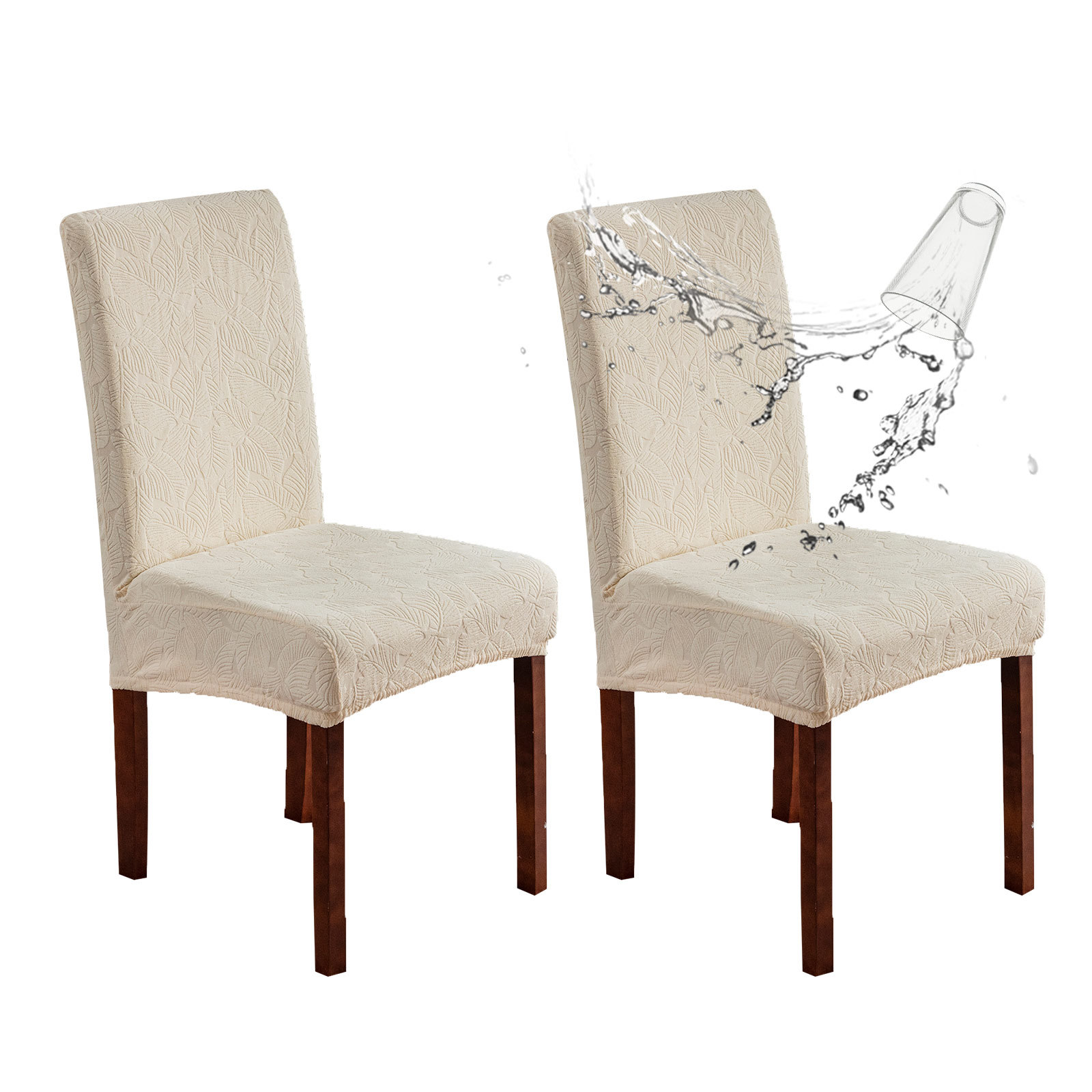 Funda para silla de bolsillo impermeable Funda para silla para el hogar Funda para silla jacquard impermeable Funda para silla impermeable