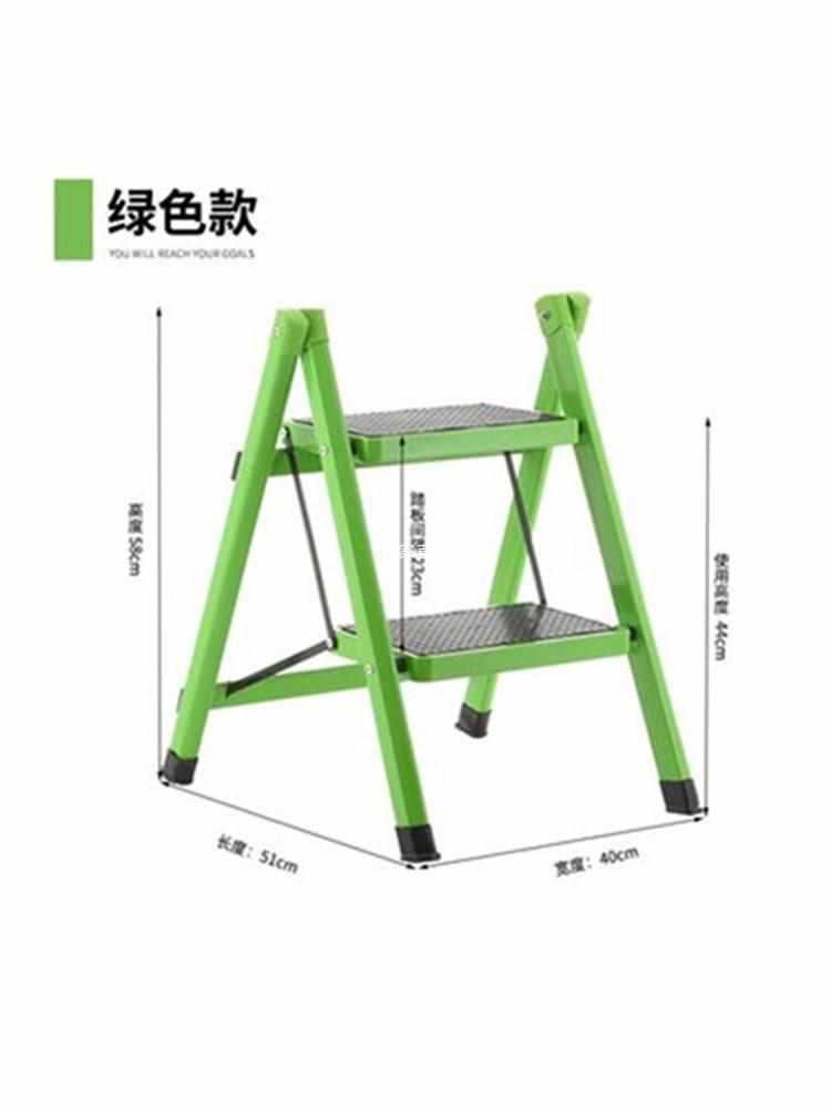Wholesale small mini stage simple ladder home use folding rack non-insulated retractable stool bookshelf step stool feet