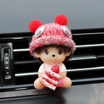 Decoration Ornaments for Women, Car Perfume Aromatherapy - strawberry-cake