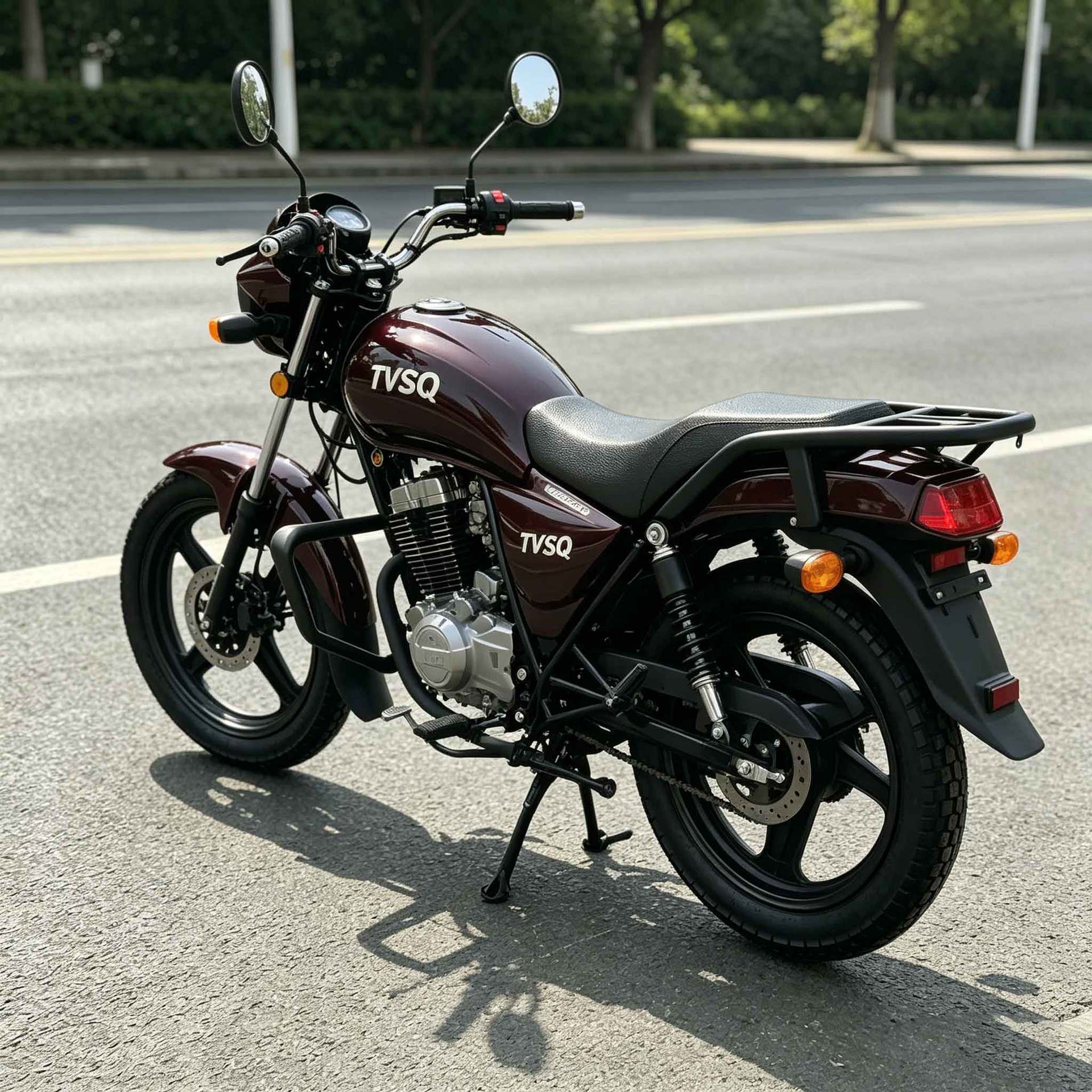 Two-Wheeled Fuel-Powered Motorcycle with Comfortable Seat, Low Fuel Consumption, Suitable for Urban and Rural Cargo Transport, Reinforced Body, Wear-Resistant, Hot-Selling