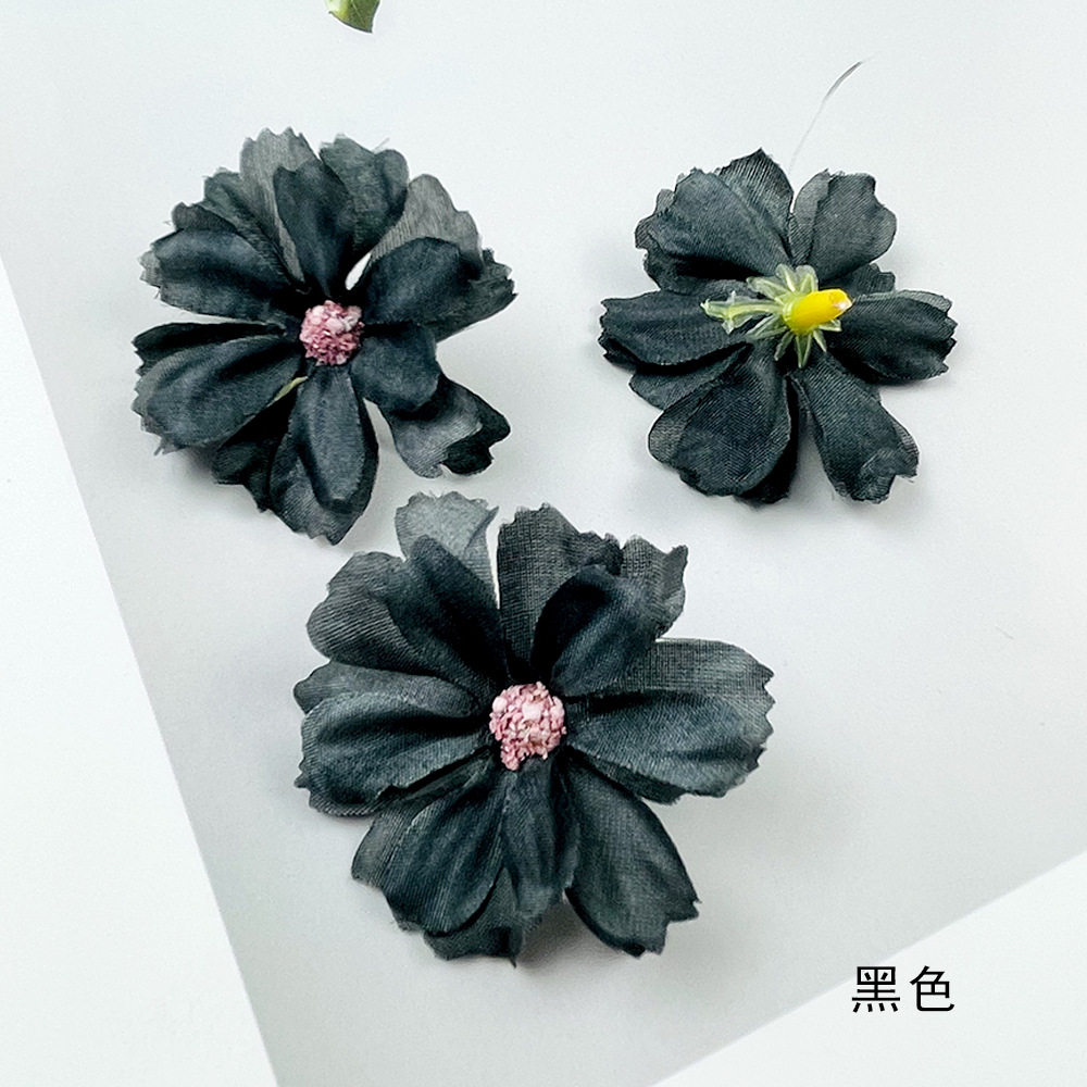 4.5cm núcleo de hierba flor de ciruela DIY hecha a mano material de ropa flores falsas flores decoración de pared de flores