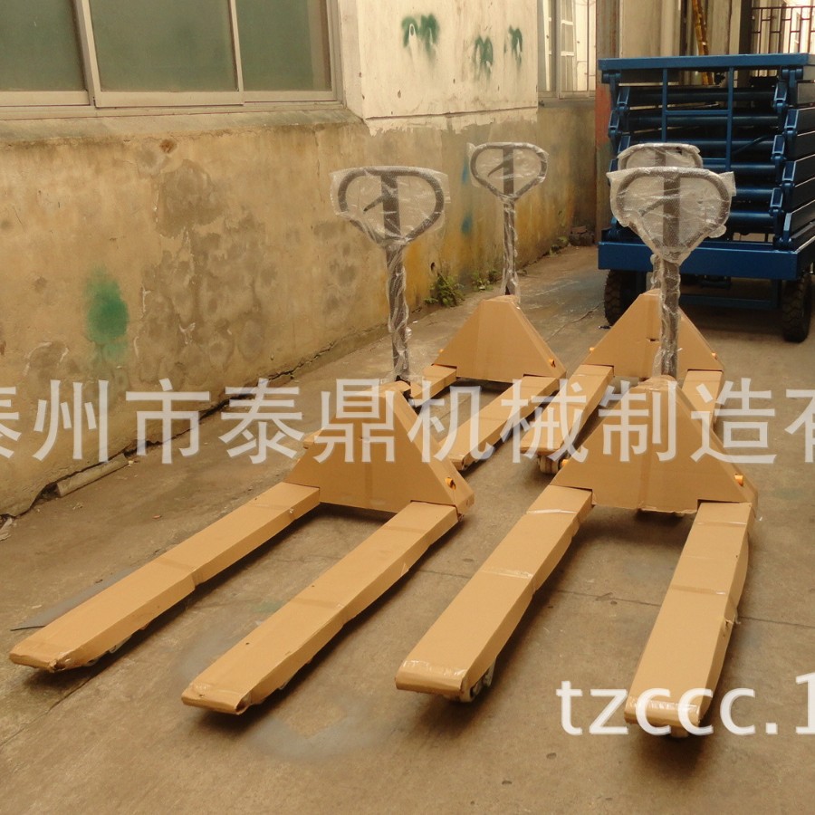 供应手动液压叉车 地牛 5吨重载拖纸车 手动液压搬运车 量大从优