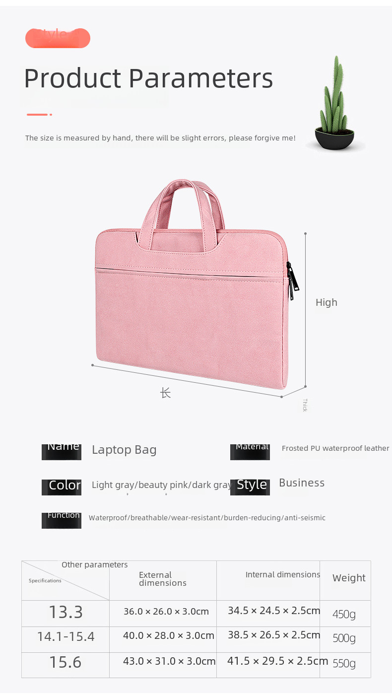 Portable Laptop Bag Inner Bag 13415.6-inch Tablet PC Protective Cover with Printable Logo