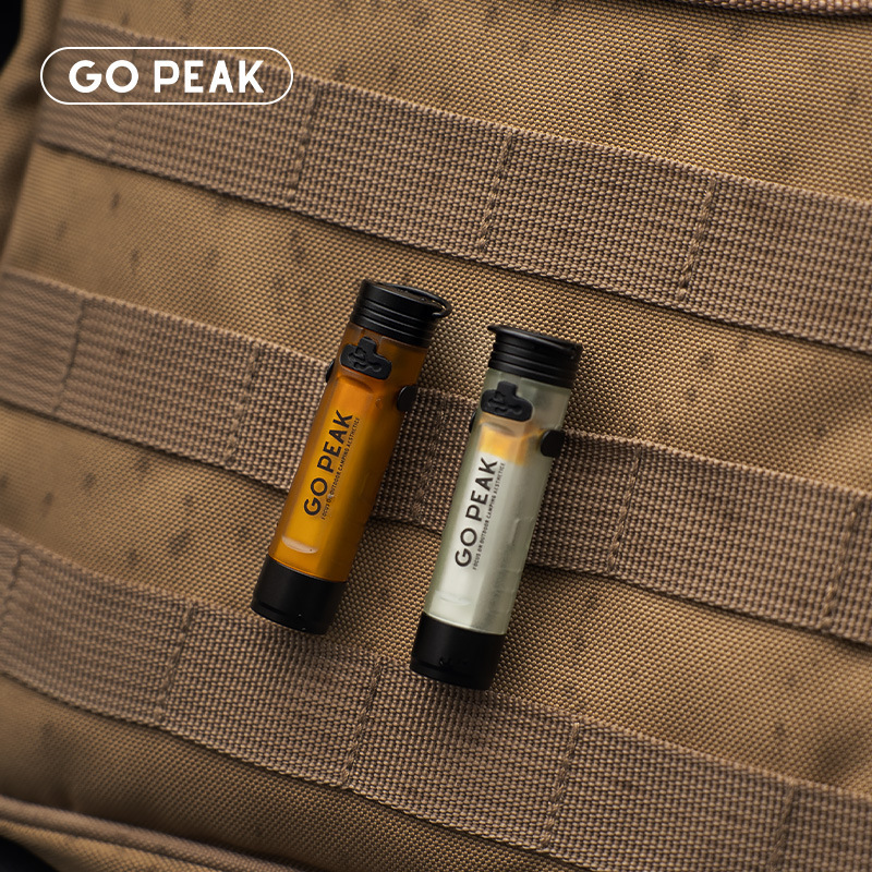 Gopeak ポケットミニ懐中電灯屋外キーホルダーキャップ雰囲気 LED 長寿命災害救助緊急小型ライト|undefined