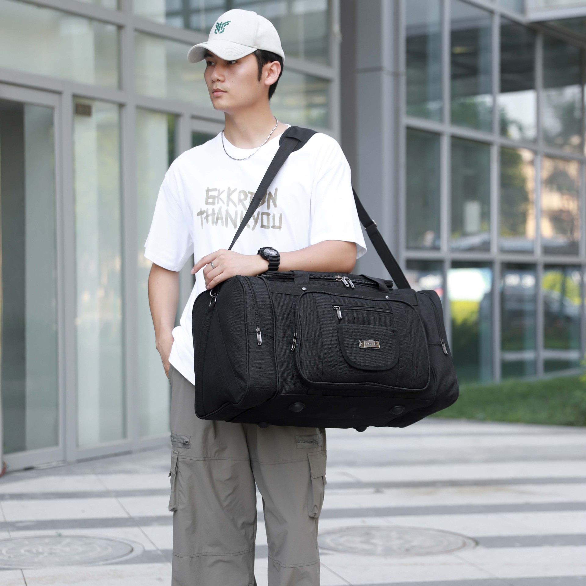 Neit zesummeklappbart Gepäck fir Geschäftsreesen op kuerz Distanzen fir Männer, liicht a multifunktionellt Gepäck mat grousser Kapazitéit_voghion.com