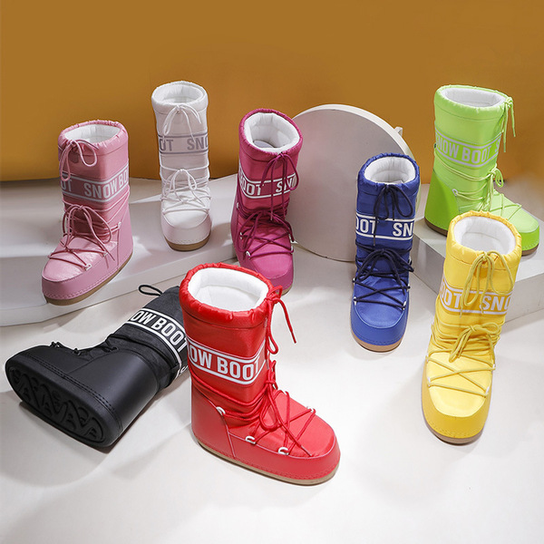 Cross-border popular snow boots for women in winter skiing fashion…