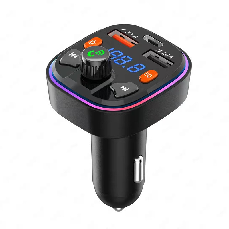 Cross-border E-commerce Direct Sales Car BlUetooth MP3 Player Hands-free Call Voice AnnoUncement PD Fast Charging U Disk