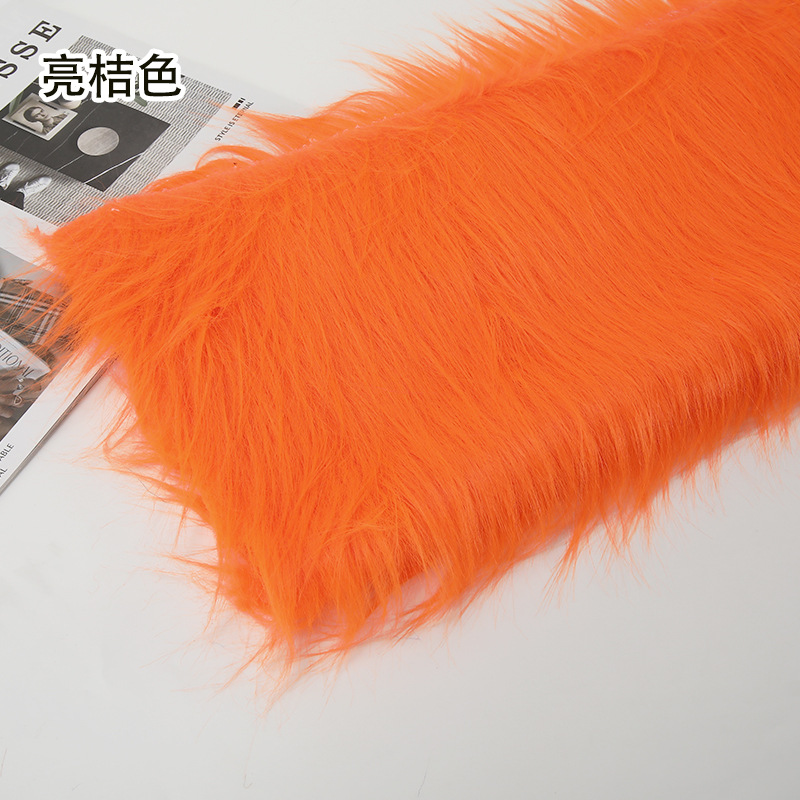 12 ''plush tela DIY caída de piel artificial de piel simulación de piel muñeca pelo bestia traje de piel larga tela de piel