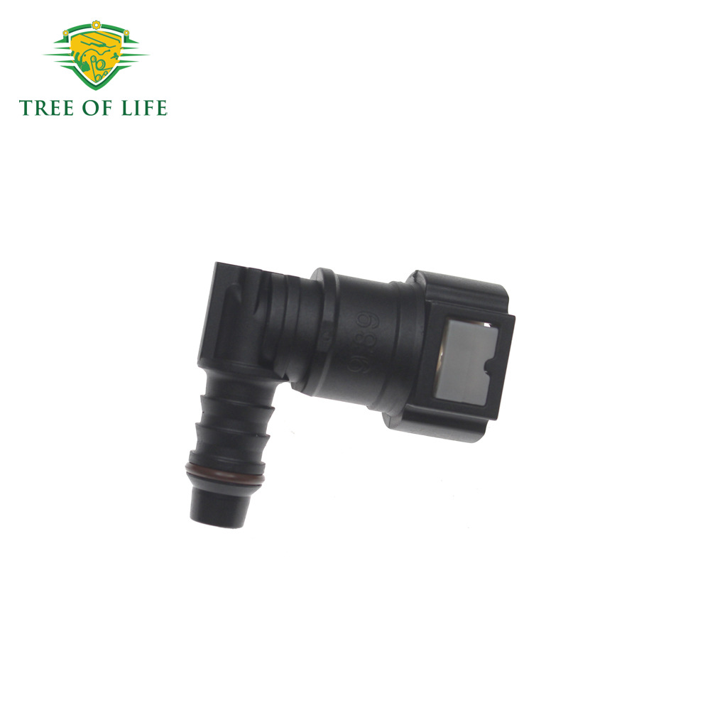 Car Fuel Line Quick Hose Connector Id8 9.89 Nylon Oil Pipe Connection Disconnect Release Hose 90 Degrees