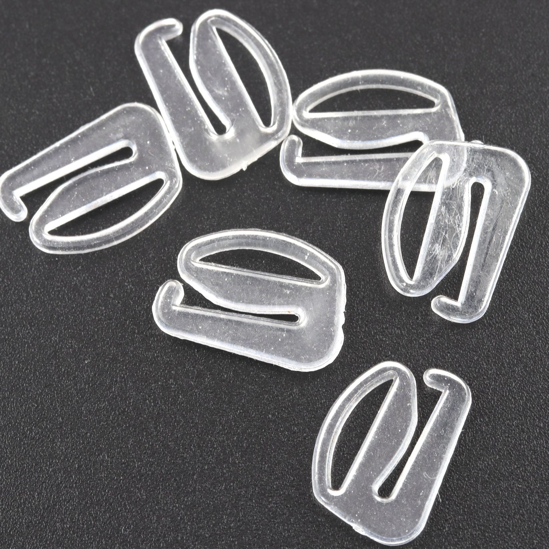 9 hebillas de Goma de embalaje interior de 0,6 cm (color transparente) / grano