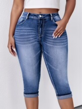 F 11973 Women's High Waist Denim Shorts Ůʿ����ţ�ж̿�
