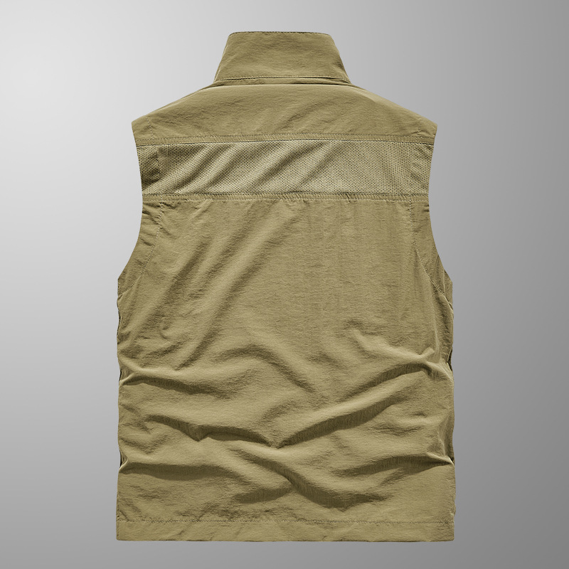 (Cross-border trading), summer thin vest for leisure, breathable men's quick dry travel jacket 3