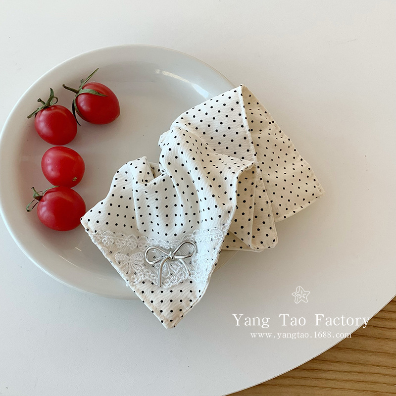 ¡Vaya, qué temperamento! Cuerda para el cabello con lazo coreano, lazo para el cabello del intestino grueso, cuerda para la cabeza, media cola de caballo, accesorios para el cabello cuadrados, lunares