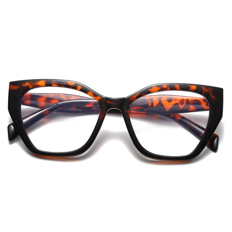 New Fashionable Color-Changing Anti-Blue Light Glasses, Trendy and Personalized Contrasting Color Glasses Frames, Polygonal Glasses Frames, Cross-Border Glasses Frames