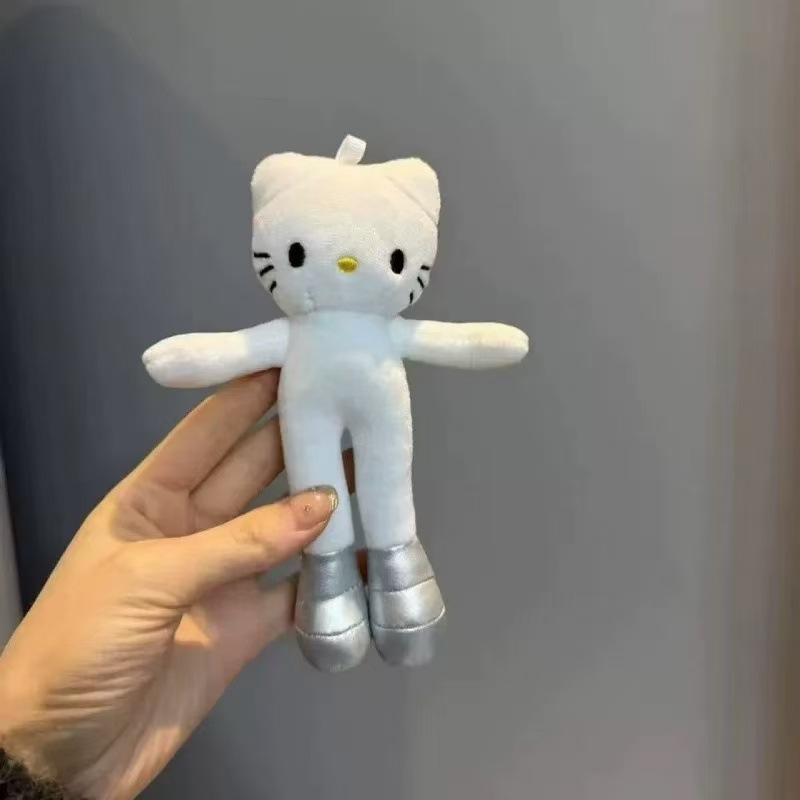 スタンディング KT 猫ぬいぐるみバッグキーホルダーペンダントかわいい KT 猫ペンダント人形人形女の子のための小さなギフト|undefined